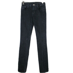 J Brand Womens Jeans Size 25 Black Faded White Noise Wash Low Rise Stretch